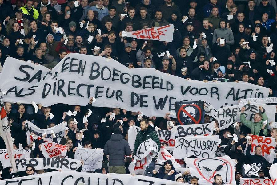 Veel onvrede op de tribunes