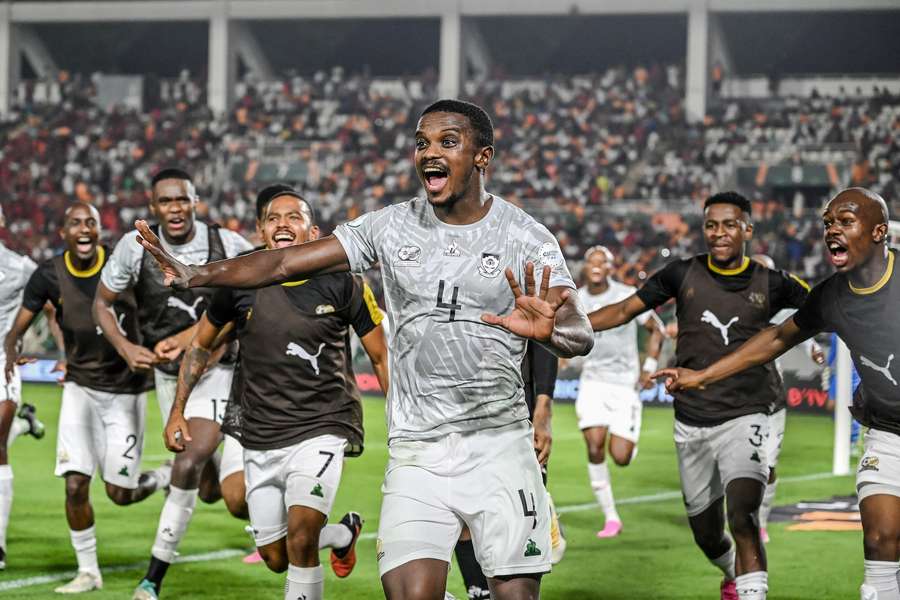 Teboho Mokoena scored against Morocco in the round of 16 at the Africa Cup of Nations in 2024