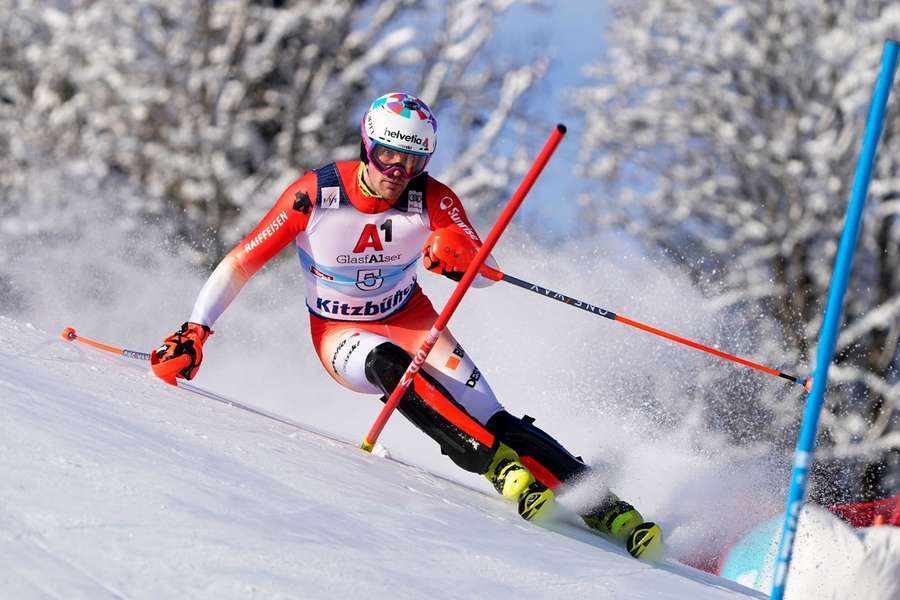 Švýcar Yule podruhé v kariéře vyhrál slalom SP v Kitzbühelu, Ryding dojel poprvé na pódiu
