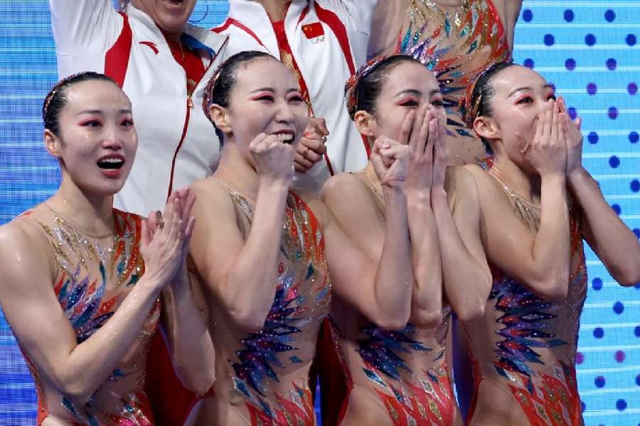 China find out they are gold medallists 