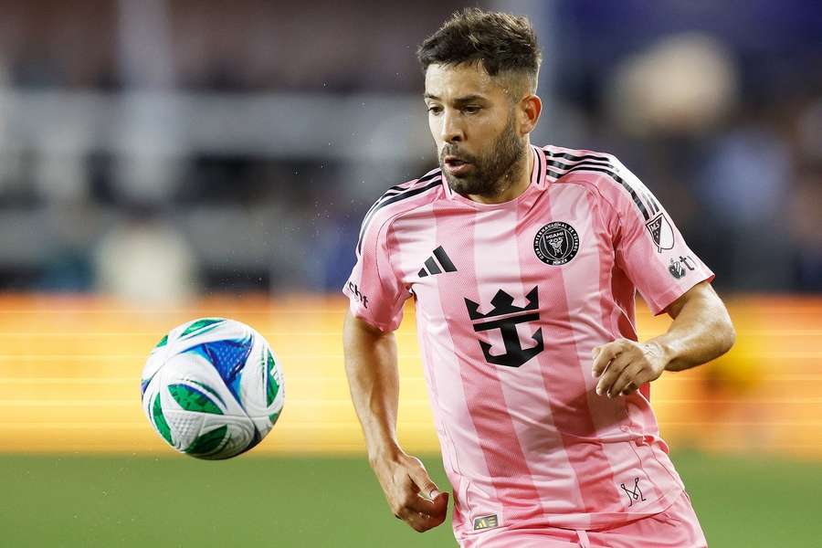 Jordi Alba, en un partido con el Inter Miami.