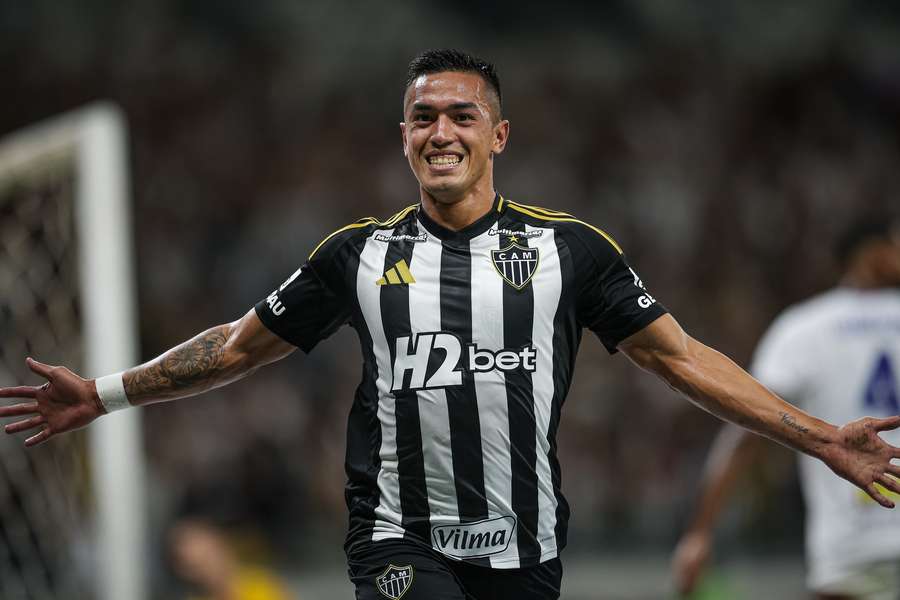 Cuello anotou seu primeiro gol pelo Galo