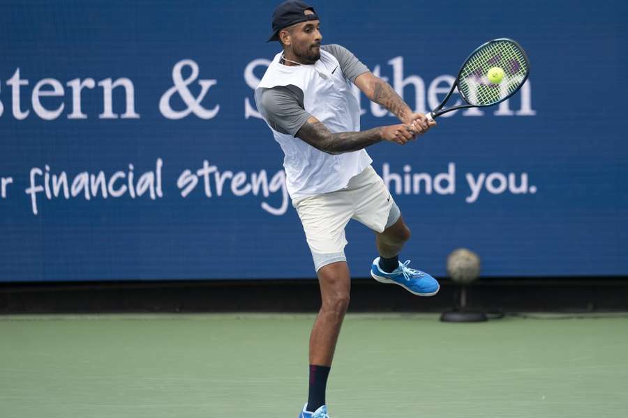 Nick Kyrgios regained his cool to win the match