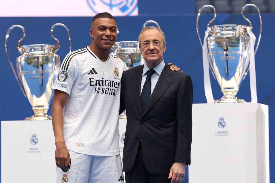 Kylian Mbappe i Florentino Perez