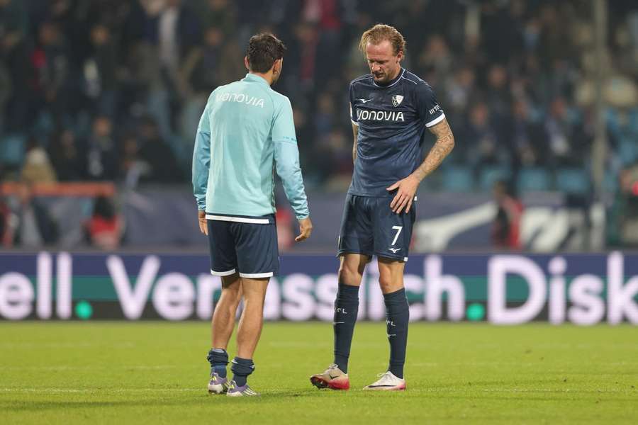Kevin Vogt (r.) wird dem VfL Bochum vorerst nicht zur Verfügung stehen.