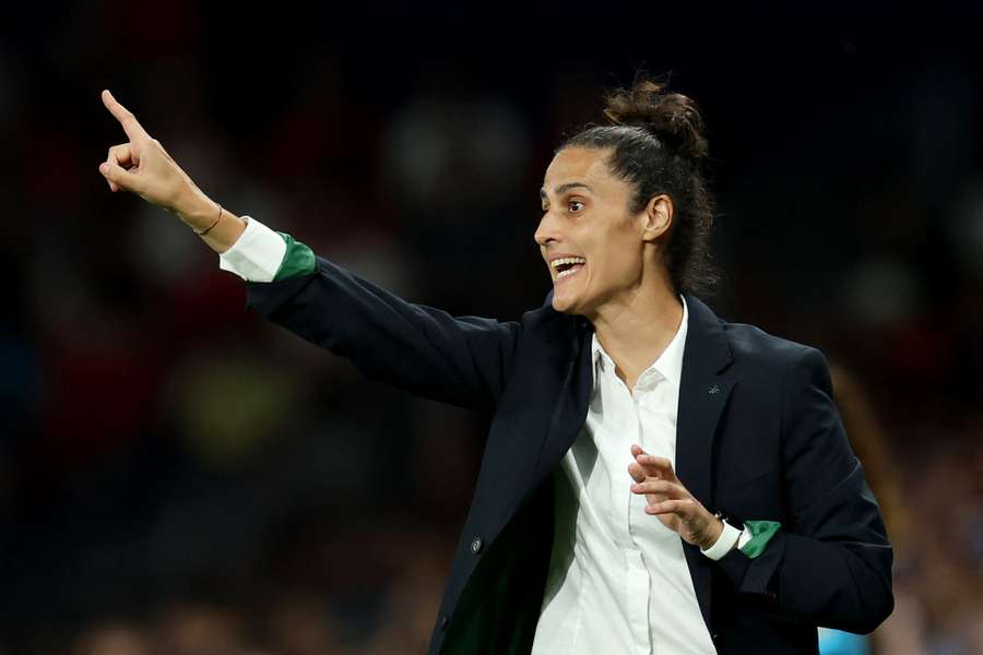 Montse Tomé lors d'Espagne-Portugal