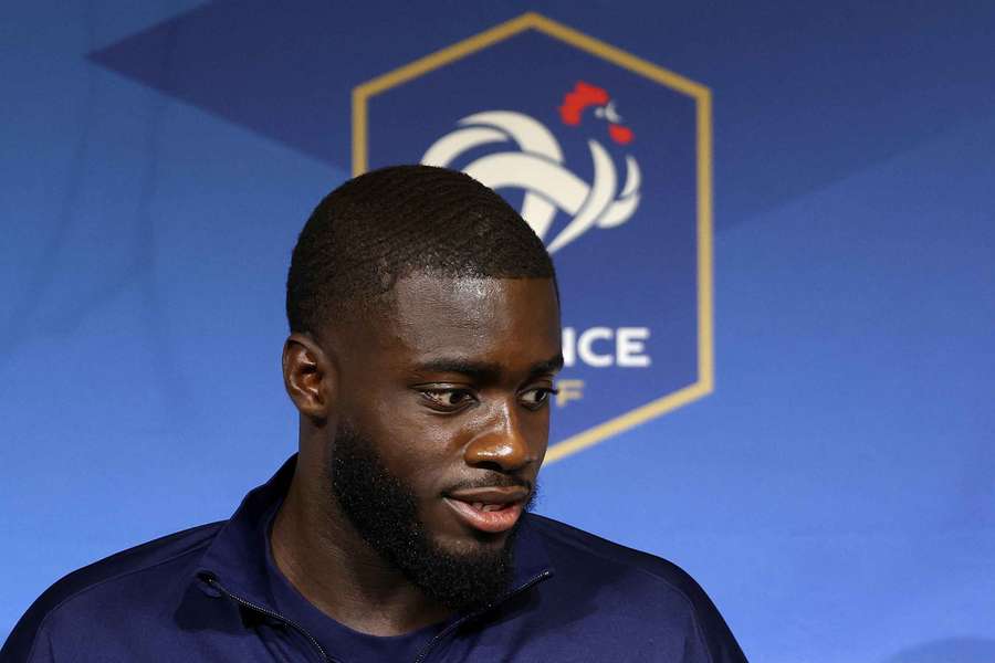 Dayot Upamecano en conférence de presse ce dimanche.