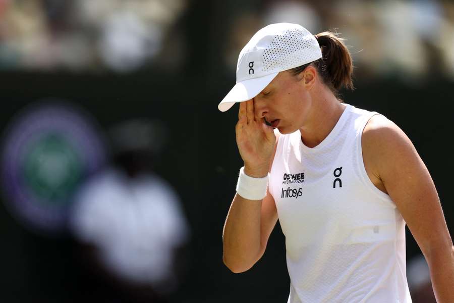 Iga Swiatek's Wimbledon title defence went up in ⁠smoke on Saturday