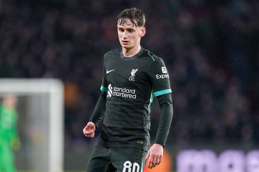 Tyler Morton ao serviço do Liverpool