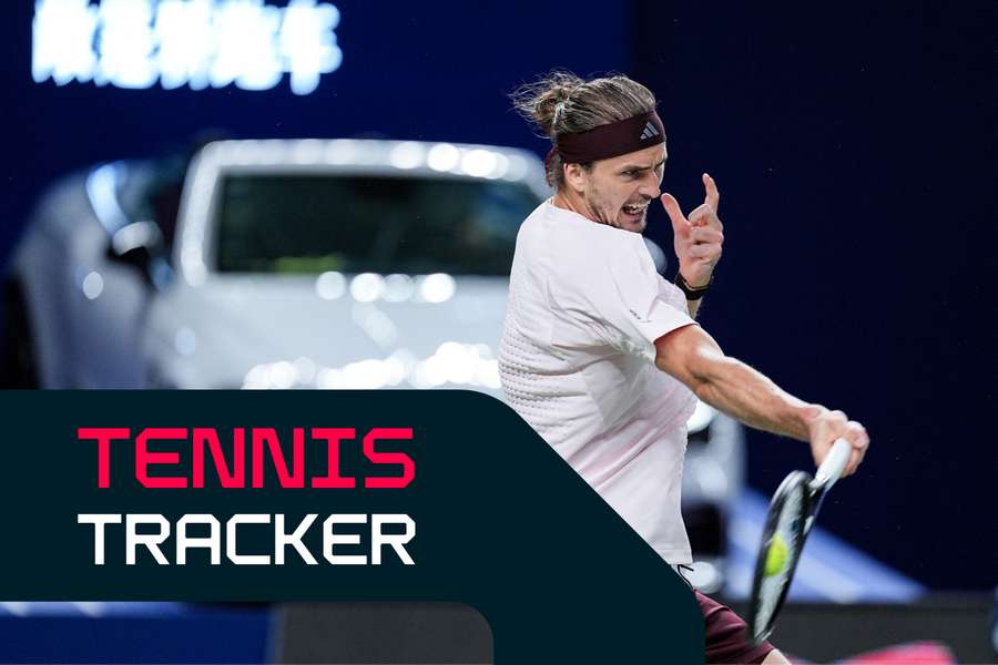 Zverev in Shanghai action earlier this week