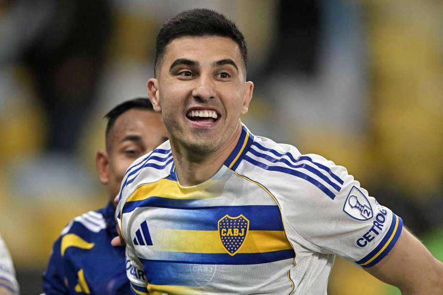 Battaglia celebra con Boca Juniors Battaglia celebra con Boca Juniors