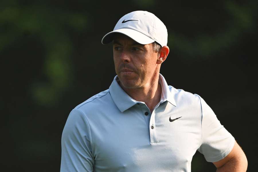 Rory McIlroy looks on during day one of the DP World India Championship