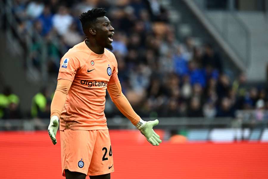 Andre Onana is niet blij