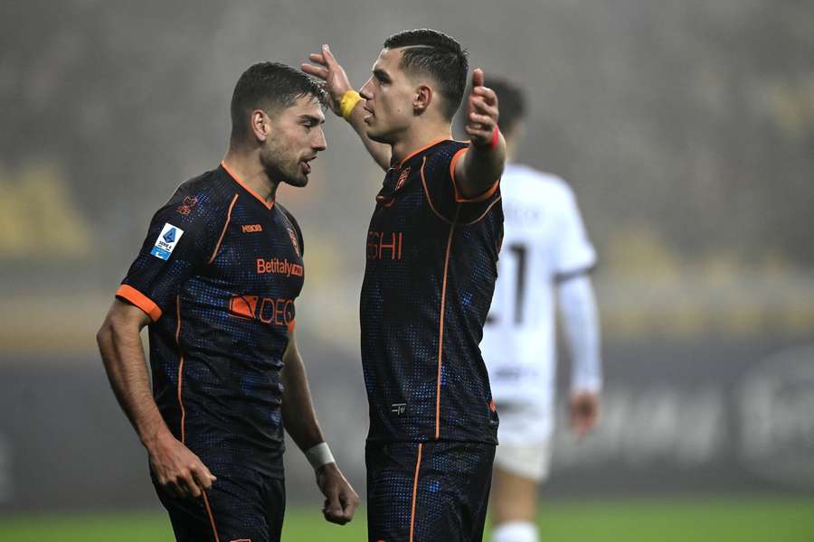 Nikola Krstovic had a hand in all three of Lecce's goals against Parma