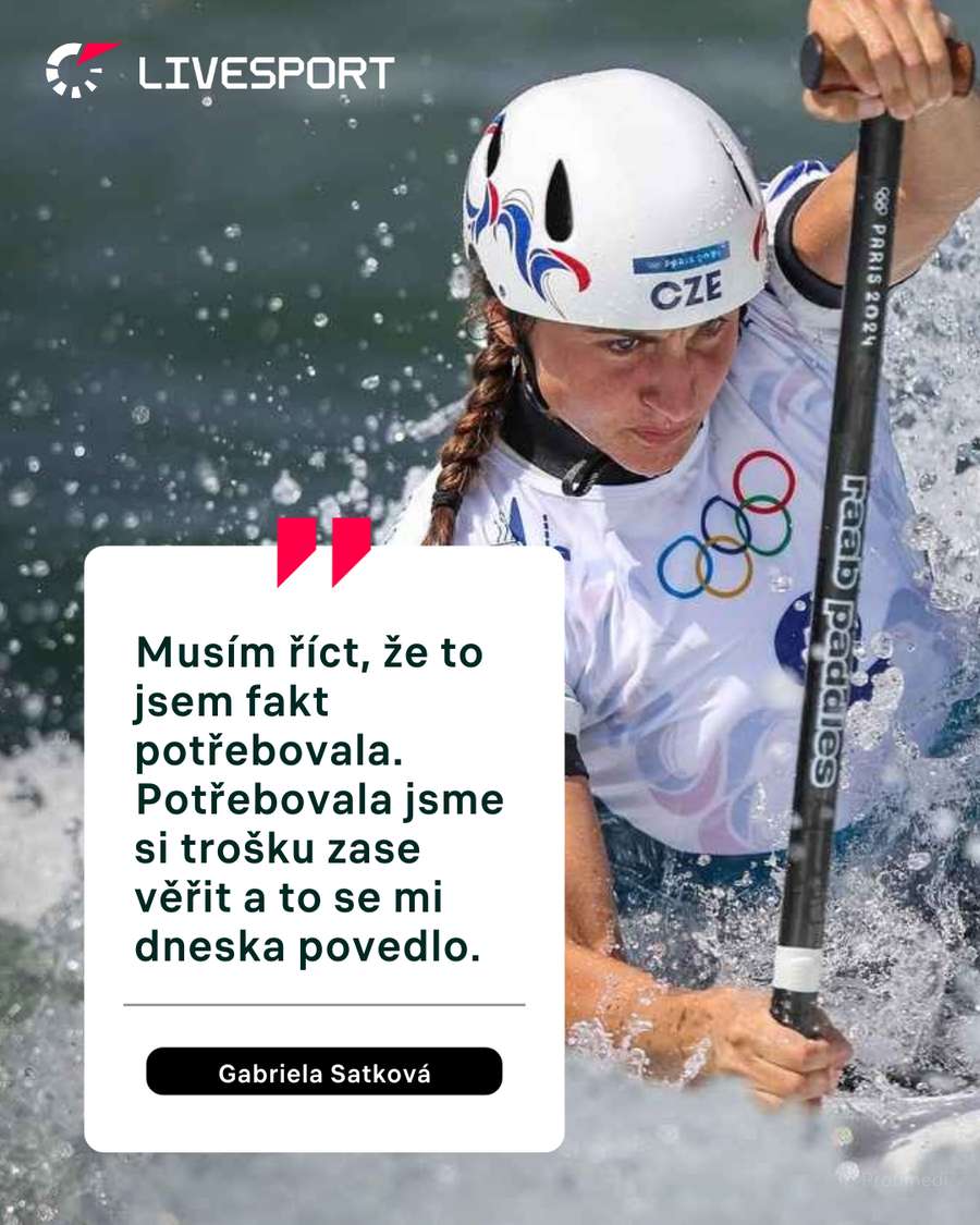 Satková si po olympiádě spravila chuť.