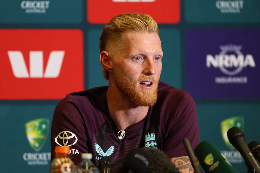 Ben Stokes addresses reporters at his pre-match press conference on Thursday.