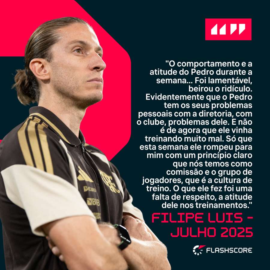 Filipe Luis em coletiva após Flamengo x São Paulo em julho de 2025