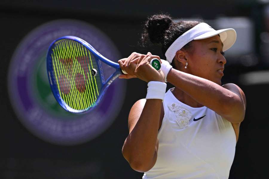 Osaka en acción durante la tercera ronda Osaka en acción durante la tercera ronda