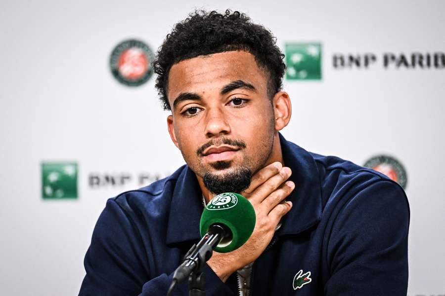 Arthur Fils, durante su comparecencia en Roland Garros