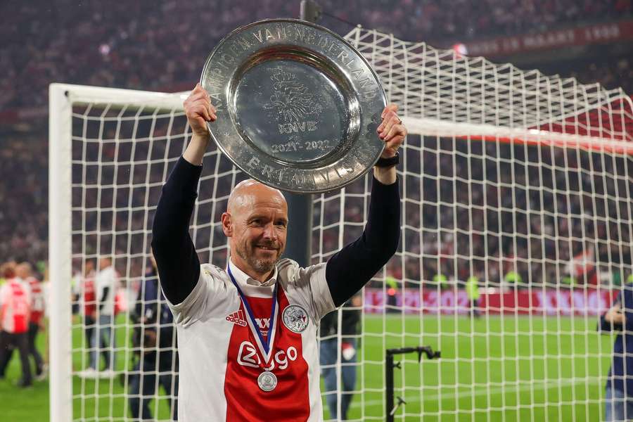 Erik ten Hag won six prizes with Ajax during his four-and-a-half years in Amsterdam