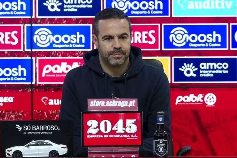 Artur Jorge, atual treinador do SC Braga