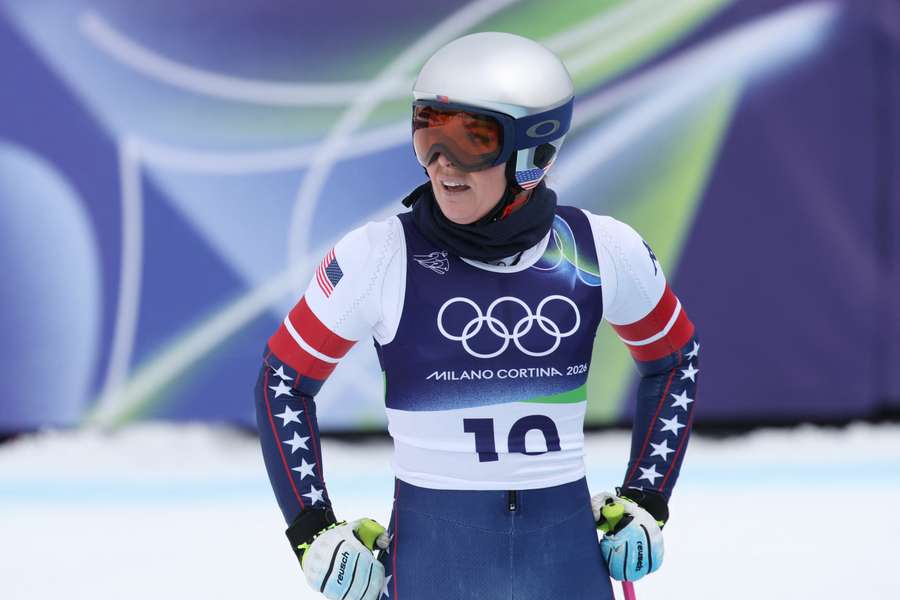 Lindsey Vonn at the Olympics before her crash