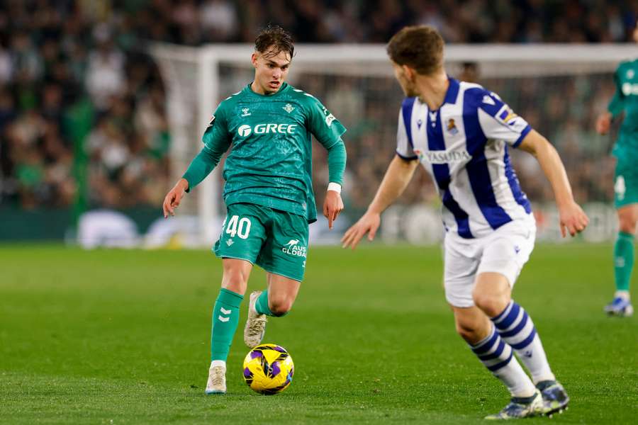 Ángel Ortiz contra a Real Sociedad