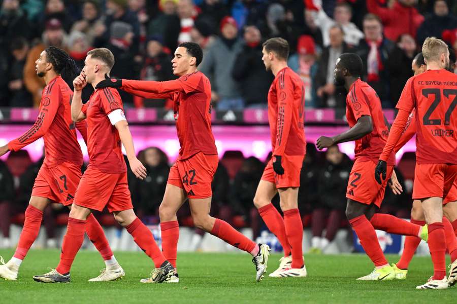 El Bayern celebrando uno de sus goles El Bayern celebrando uno de sus goles