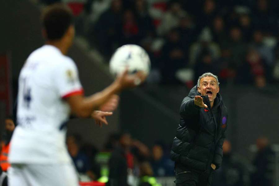 Il tecnico del Psg, Luis Enrique Il tecnico del Psg, Luis Enrique