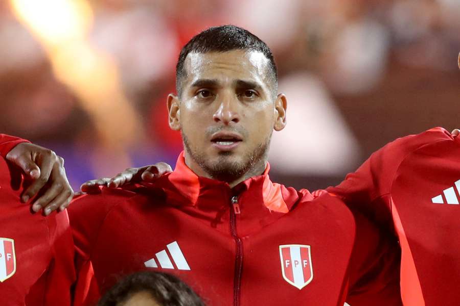 Trauco, en un partido de la selección peruana