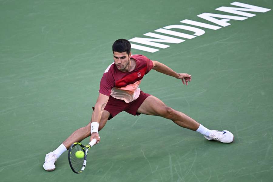 Carlos Alcaraz, en el torneo de Indian Wells.