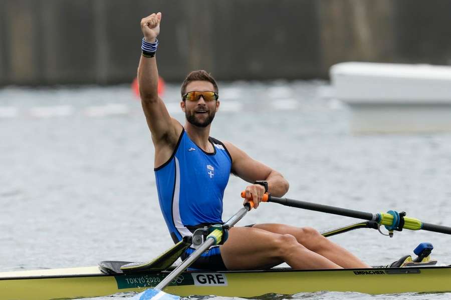 Stefanos Ntouskos won goud op de Olympische Spelen in Tokio op 30 juli 2021