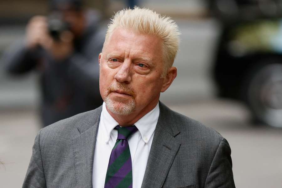 Boris Becker arriving to court