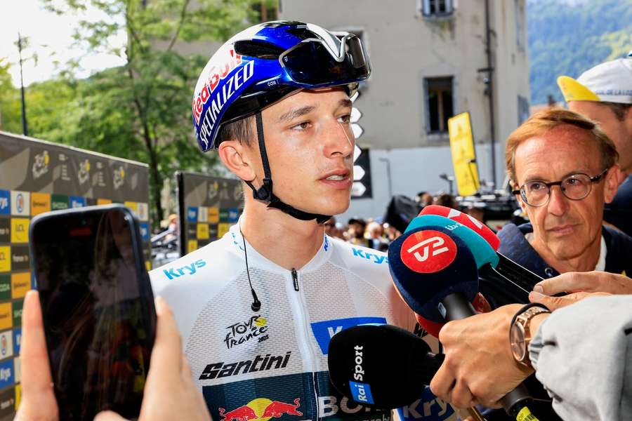 Florian Lipowitz hat die Podestplatzierung bei der Tour de France klar vor Augen.