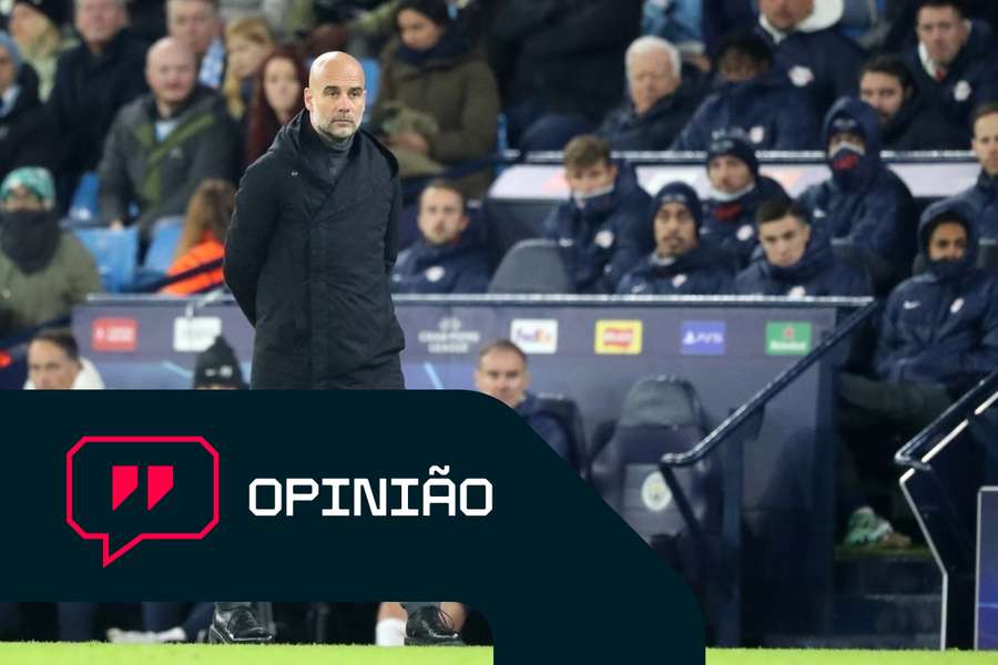 Pep Guardiola, treinador do Manchester City