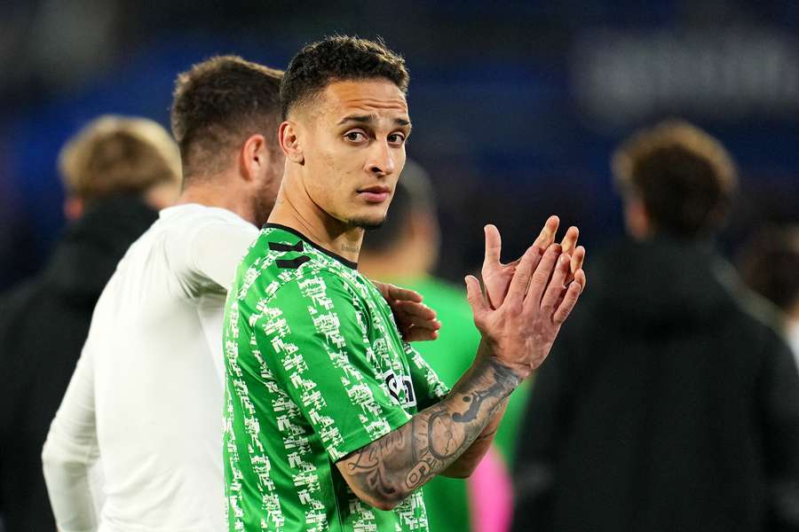 Antony is on loan at Betis from Manchester United