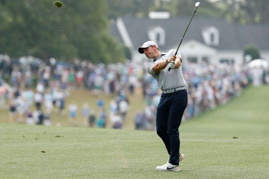 Rory McIlroy był jednym z pierwszych graczy na Augusta.