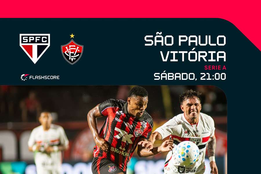 PRÉVIA: São Paulo x Vitória; confira análise e principais estatísticas