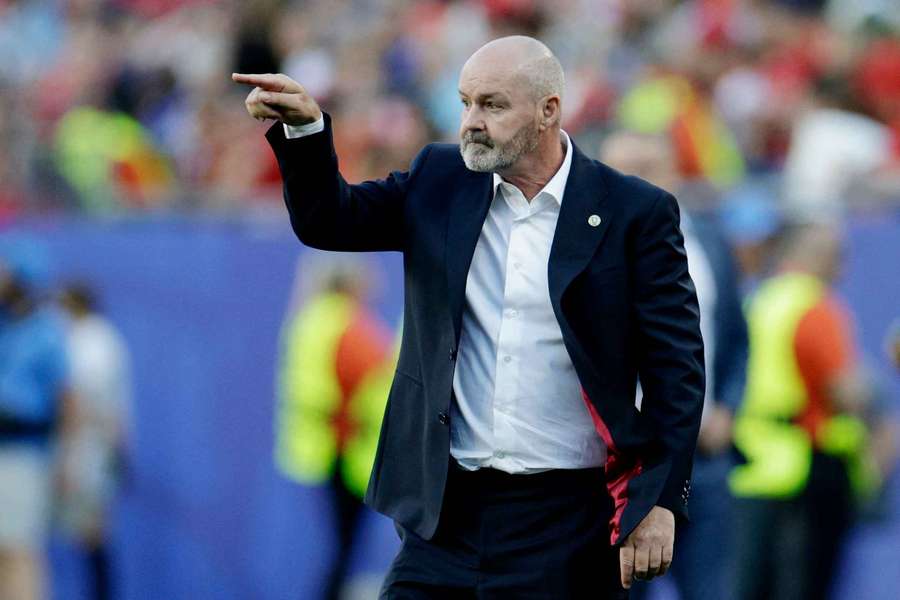 Scotland manager Steve Clarke gestures during their loss to Morocco. Scotland manager Steve Clarke gestures during their loss to Morocco.