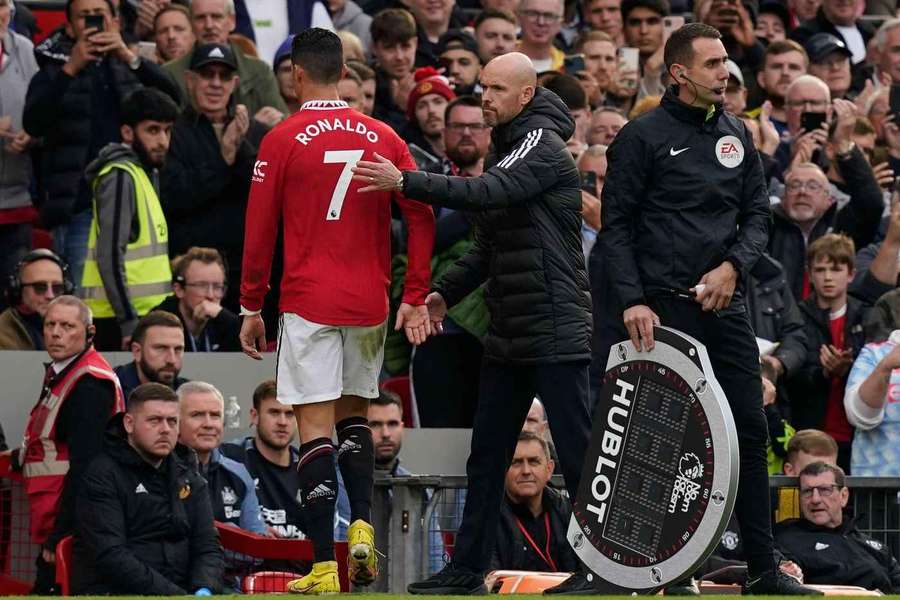 CR7 não teve muito espaço no time de Ten Hag CR7 não teve muito espaço no time de Ten Hag