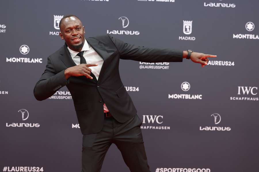 Usain Bolt, en los Premios Laureus en Madrid