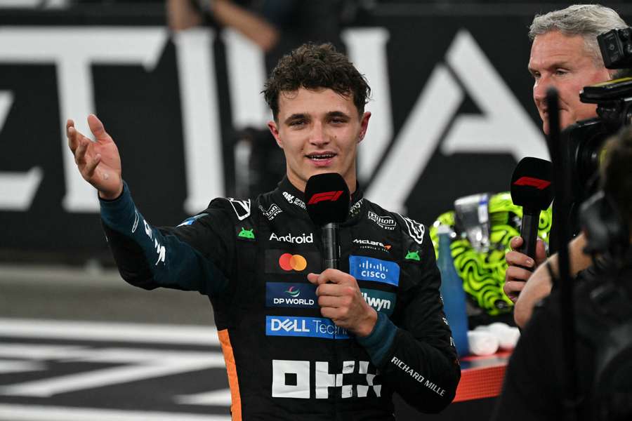 Lando Norris dopo il GP di Abu Dhabi Lando Norris dopo il GP di Abu Dhabi