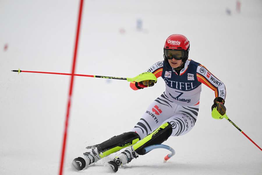 Lena Dürr konnte mit Mikaela Shiffrin nicht mithalten.