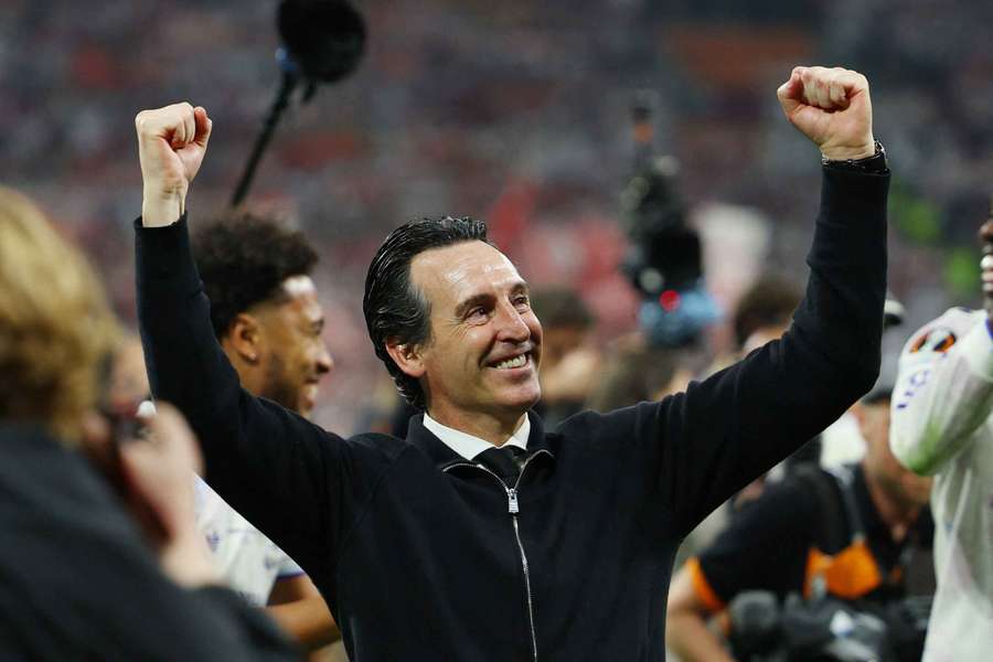 Unai Emery celebra su último éxito