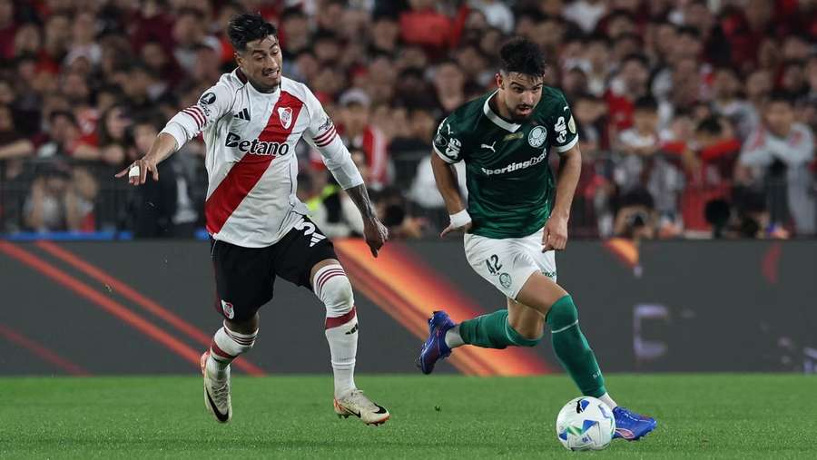 O Palmeiras jogará a volta em vantagem contra o River Plate