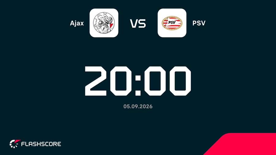 Ajax and PSV kick off Saturday evening at 20.00 CEST Ajax and PSV kick off Saturday evening at 20.00 CEST