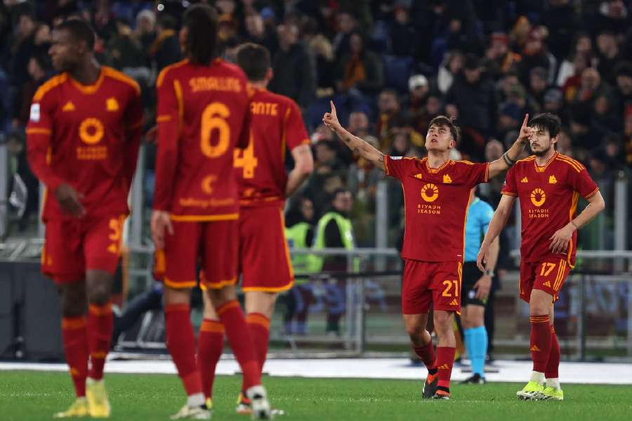 Dybala celebrates his goal