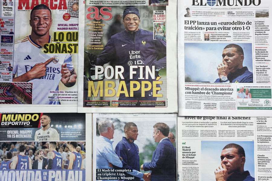 The Spanish press reacted with excitement