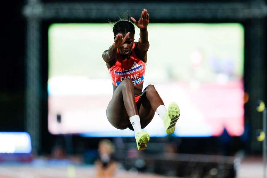 Fátima Diame, una de las estrellas del campeonato de España de atletismo 