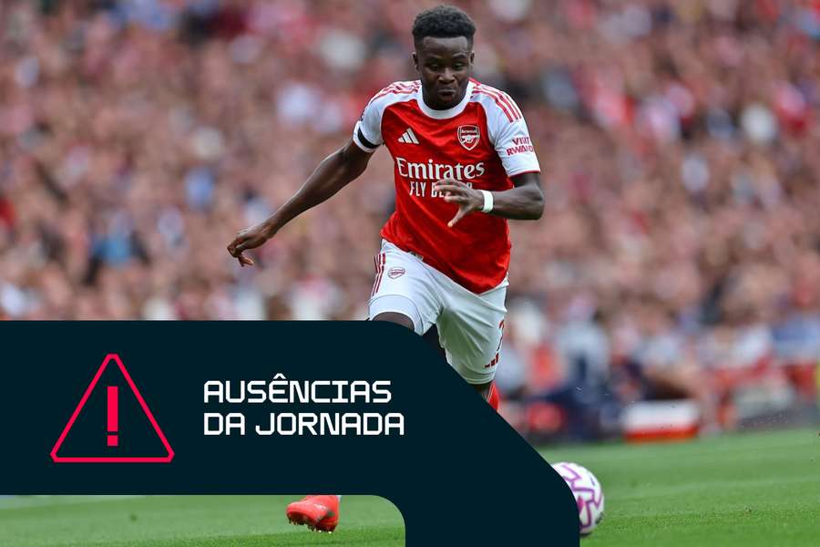 Saka poderá estar apto para o jogo do Arsenal contra o Man City